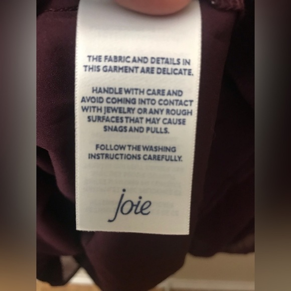 JOIE Womens Limited Edition Lined Long Sleeve Smocked Neckline Blouse Size XL - Picture 14 of 16